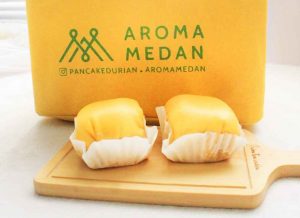 pancake durian aroma medan