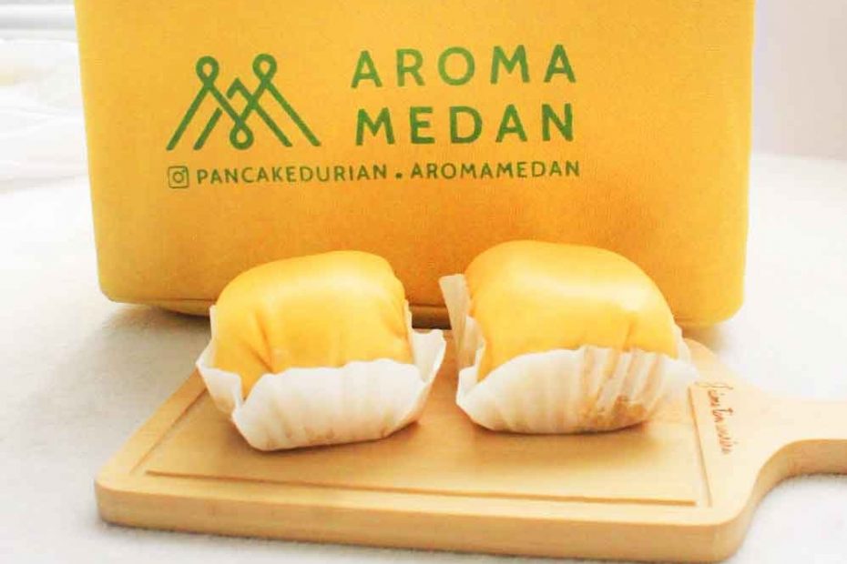 pancake durian aroma medan
