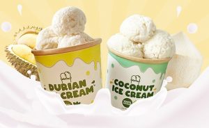 ice cream durian dan coconut aroma medan menu buka puasa yang segar