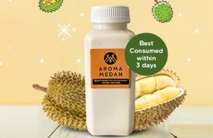 aroma medan - minuman milkshake rasa durian