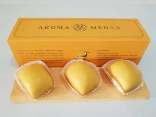 penjual pancake durian aroma medan