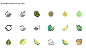 Emoji Durian di Social Media